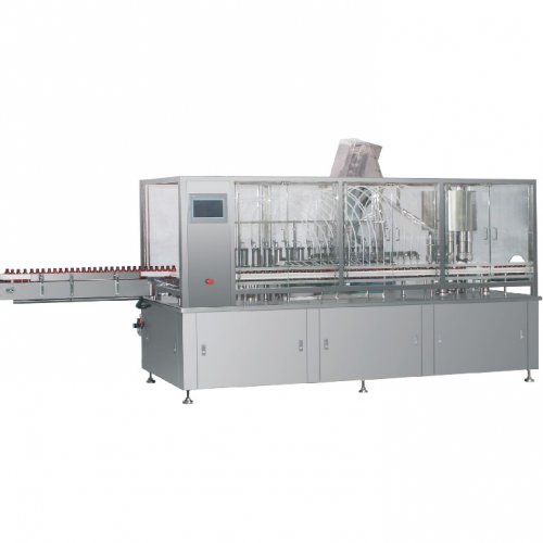 Filling and screw capping machine