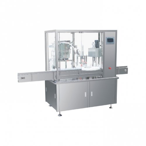 Spray filling and capping machine